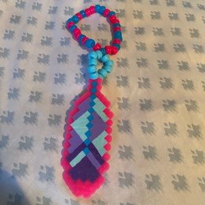 Feather Pearler Kandi Bracelet